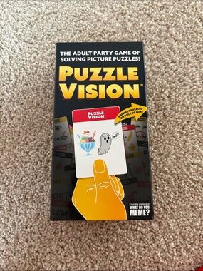 Puzzle Vision Party Game - Black & Yellow Box